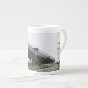 rockaway Strand Atrain Queens-Brückenschalen Porzellantasse