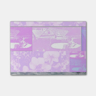 Rockaway Strand-Orchideen-Surfer-klebrige Post-it Klebezettel