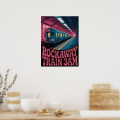 Rockaway-U-Bahnsteig-Nachtszene Poster (Küche)
