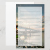 Rockaway Zug-Brücke Briefpapier (Vorne/Hinten)