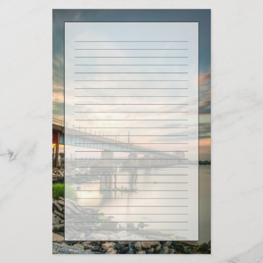 Rockaway Zug-Brücke Briefpapier (Vorderseite)