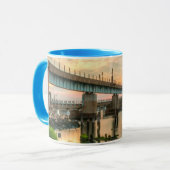 Rockaway Zug-Brücke Tasse (Vorderseite Links)