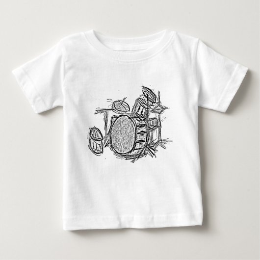 Rockband-Drum-Kit Baby T-shirt (Vorderseite)