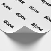 Rockband "Rock Gitarre Musikstil Genre" von lass Geschenkpapier (Ecke)