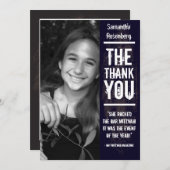 Rockband-Schläger Mitzvah danken Ihnen, im Dankeskarte (Vorne/Hinten)