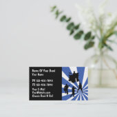 Rockband-Visitenkarte Visitenkarte (Stehend Vorderseite)