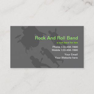 Rock Band Visitenkarten Zazzle De