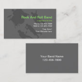 Rockband-Visitenkarten Visitenkarte (Vorne/Hinten)