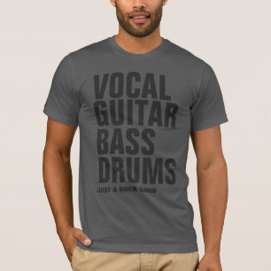 Rockbandbildung cool grau T-Shirt