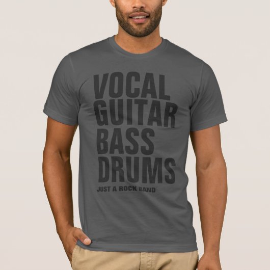 Rockbandbildung cool grau T-Shirt (Vorderseite)