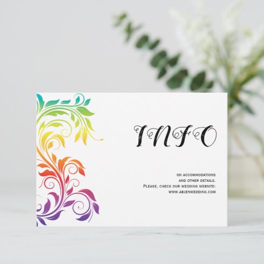 Rockblume Begleitkarte (Stehend Vorderseite)