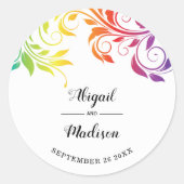 Rockblume Runder Aufkleber (Vorderseite)