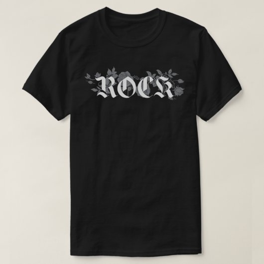 Rockblumendesign T-Shirt (Design vorne)
