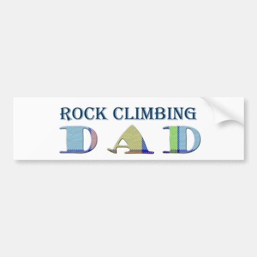 RockClimbingDad Autoaufkleber (Vorne)