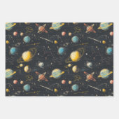 Rocked Science Universe Planets Astronomie Geschenkpapier Set (Vorderseite)