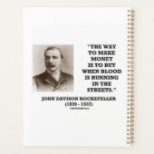 Rockefeller Buy When Blood Is Running In Streets Planer (Rückseite)