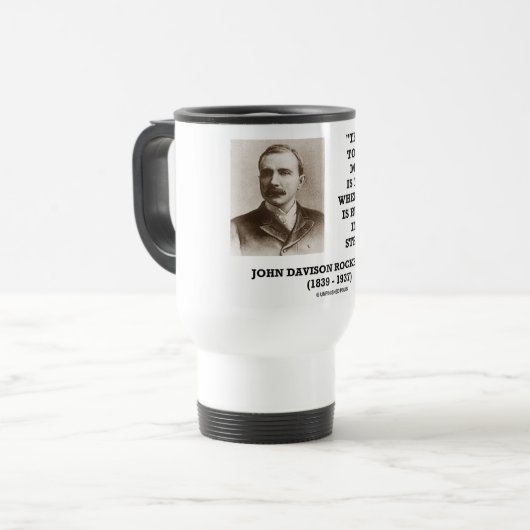 Rockefeller Buy When Blood Is Running In Streets Reisebecher (Vorderseite Links)