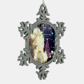 'Rockefeller Center at Christmas' Snowflake Orn Schneeflocken Zinn-Ornament (Links)