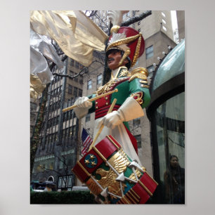 Rockefeller Center Drummer Boy Christmas New York Poster