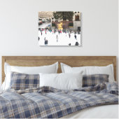Rockefeller Center Ice Skaten Rink Christmas NYC Leinwanddruck (Insitu (Schlafzimmer))