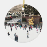 Rockefeller Center Ice Skaten Rink NYC Foto
