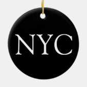 Rockefeller Center Ice Skaten Rink NYC Foto Keramik Ornament (Hinten)