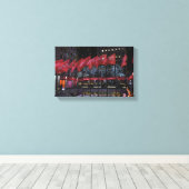 Rockefeller Center Ice Skaten Rink NYC Foto Leinwanddruck (Insitu (Holzboden))