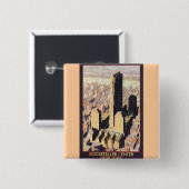 Rockefeller Center New York Button (Vorne & Hinten)