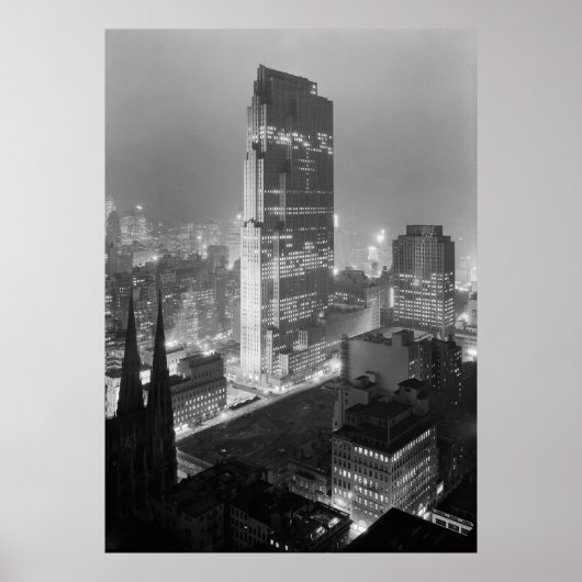 Rockefeller Center New York NY 1933 Poster (Vorne)