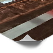 Rockefeller Center New York NY Red Christmas Balls Poster (Ecke)