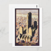 Rockefeller Center New York Postkarte (Vorne/Hinten)