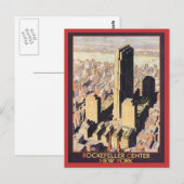Rockefeller Center New York Postkarte (Vorne/Hinten)