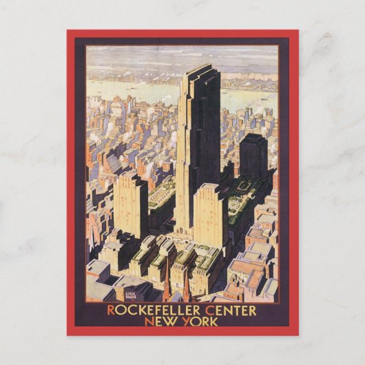 Rockefeller Center New York Postkarte (Vorderseite)