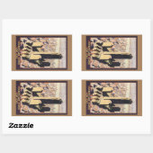 Rockefeller Center New York Rechteckiger Aufkleber (Blatt)