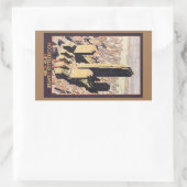 Rockefeller Center New York Rechteckiger Aufkleber (Tasche)