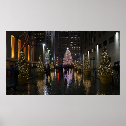 Rockefeller Center Weihnachtsbaum zum Nachdenken Poster (Vorne)