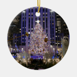 Rockefeller Center's Angels & Christmas Tree - Keramik Ornament