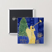 Rockefeller-Engels-Knopf Button (Vorne & Hinten)