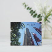 Rockefeller-Fahnen Postkarte (Stehend Vorderseite)