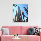 Rockefeller-Flags Leinwanddruck (Insitu (Wohnzimmer))