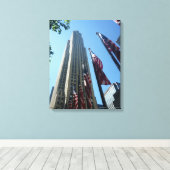Rockefeller-Flags Leinwanddruck (Insitu (Holzboden))