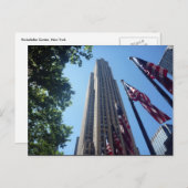 Rockefeller-Flags Postkarte (Vorne/Hinten)