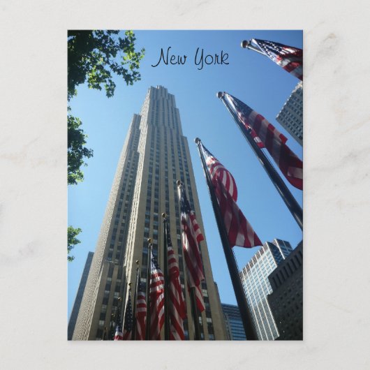 Rockefeller geflaggt postkarte (Vorderseite)