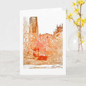 Rockefeller-Kapelle Notecard Karte (Gelbe Blume)