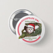 Rockefeller Owl Button (Vorne & Hinten)
