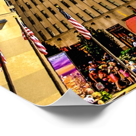 Rockefeller Plaza, 4. Juli 2010 Poster (Ecke)