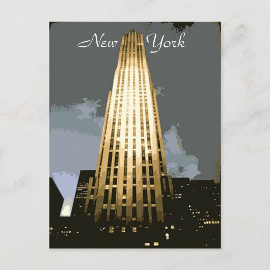 Rockefeller Plaza Postcard Postkarte (Vorderseite)
