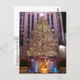 Rockefeller Plaza Weihnachtsbaum - Postkarte