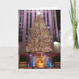 Rockefeller Plaza's Christmas Tree Card Karte