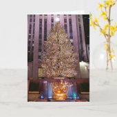 Rockefeller Plaza's Christmas Tree - Karte (Gelbe Blume)